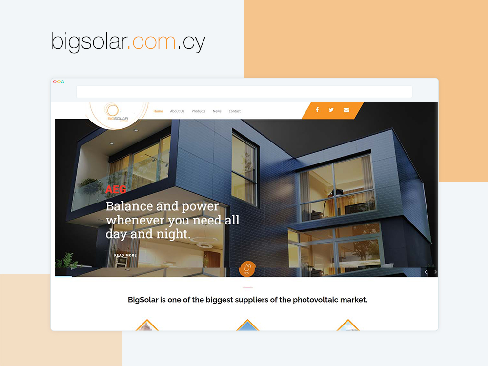 Bigsolar -  Wordpress Company Website