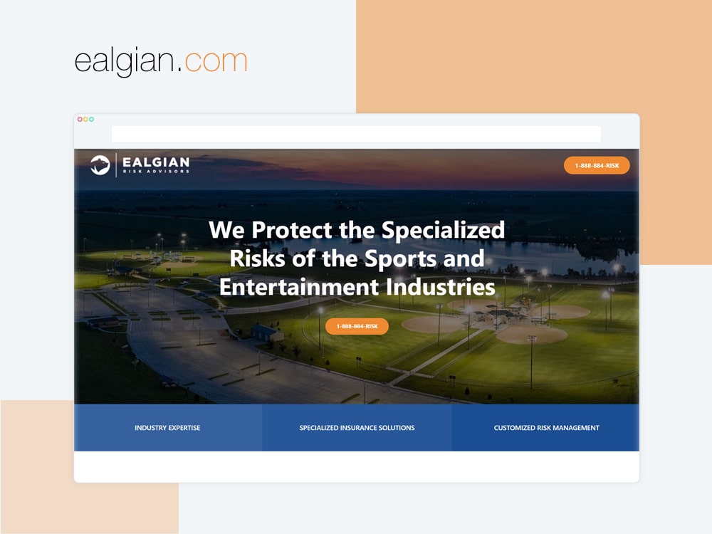 Ealgian - Risk Advisors Wordpress Website