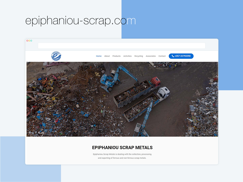 Epiphaniou-Scrap - Wordpress Elementor Base Website