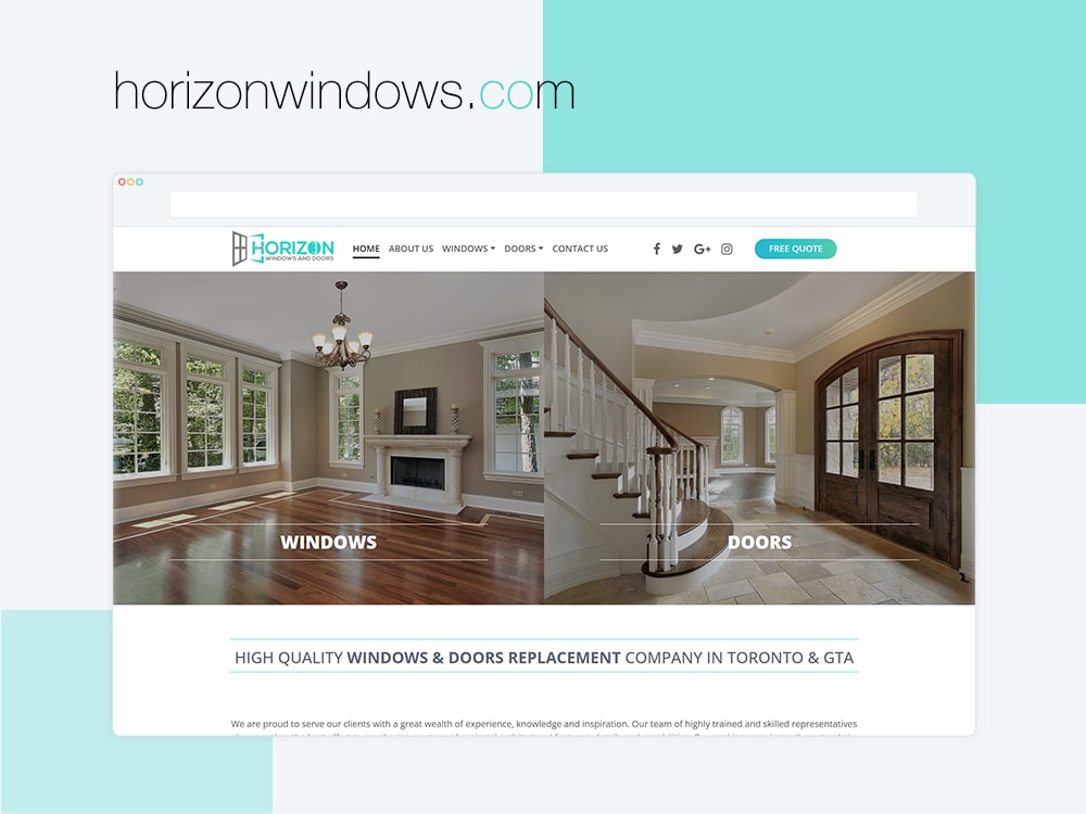 Horizonwindows - Wordpress Company Website