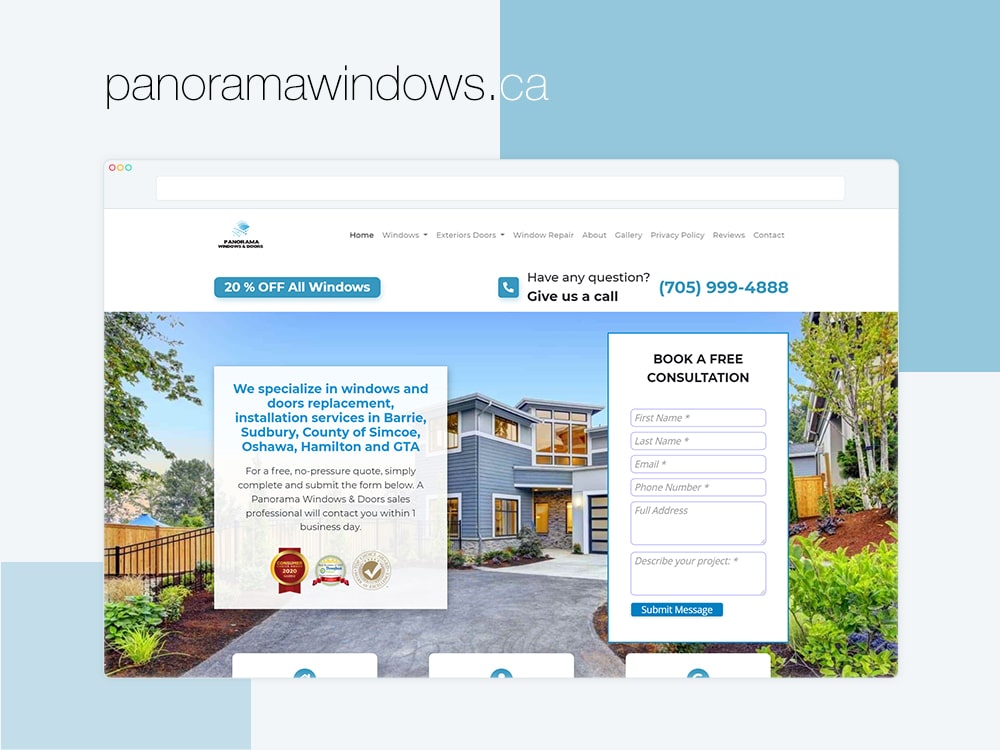 Panoramawindows - Html5 Plumbing Website