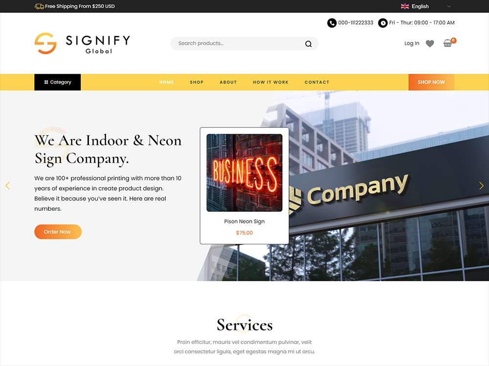 Signify Global - Neon Company (Wordpress)