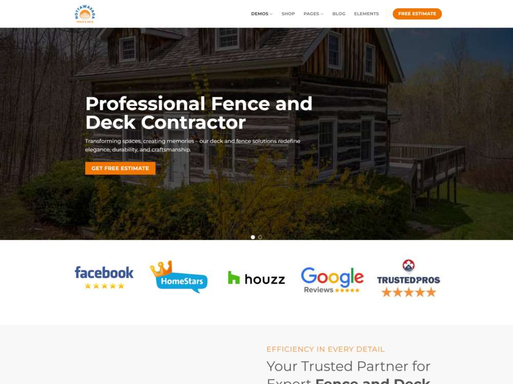 Nottawasaga - Fence and Deck Constractor (Wordpress)